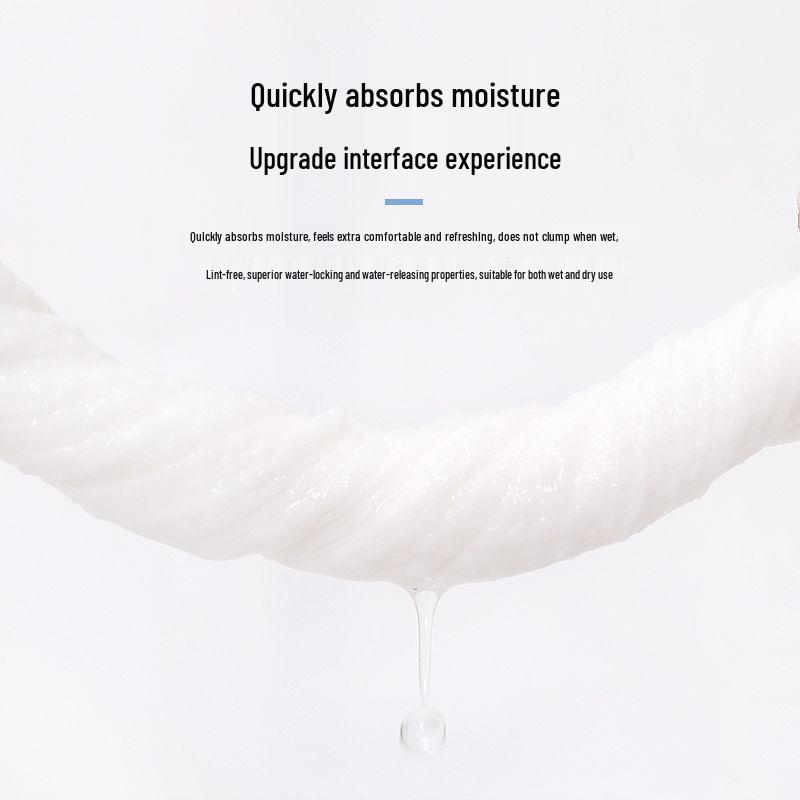 Extra Large Thick Cotton Roll Disposable Face Towels for Makeup Removal and Cleansing