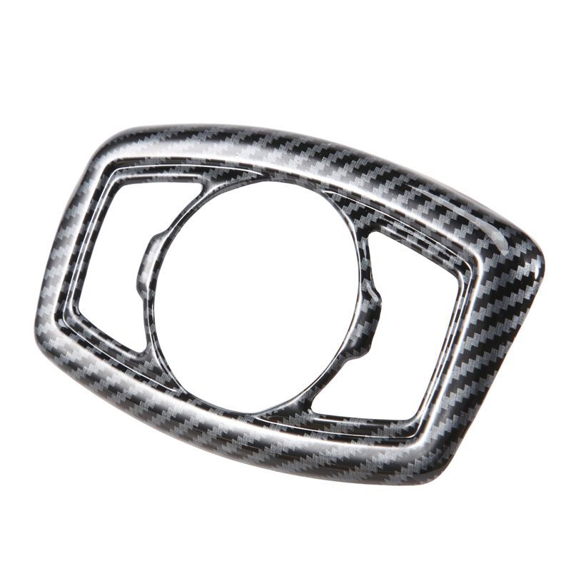 AA92-Carbon Fiber Headlight Lamp Switch Cover Trim Control Button Frame For Ford Ranger / Everest 2015- Accessories carbon fiber color
