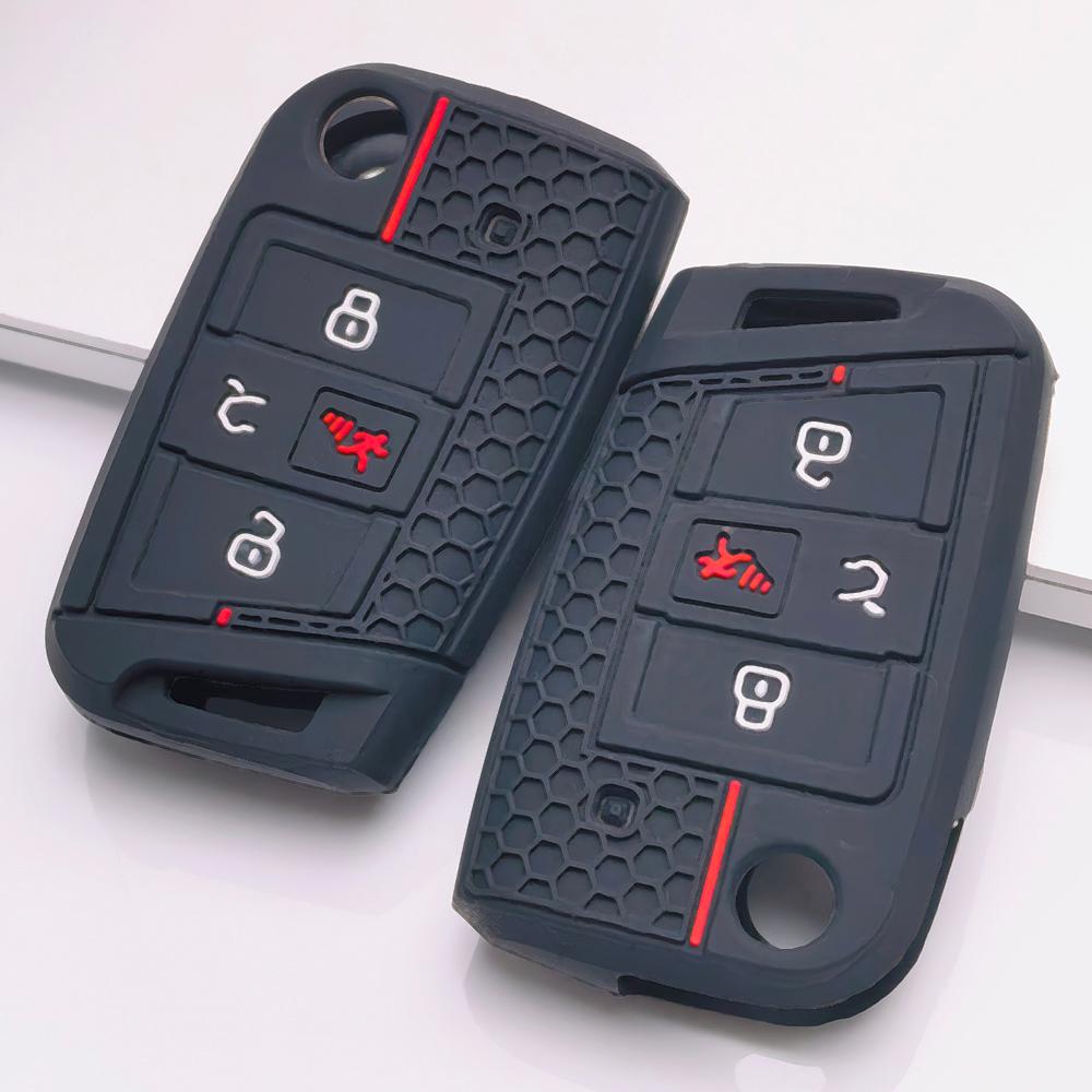 Honeycomb Car Key Cover for Volkswagen Golf 7 MK7 Tiguan MK2 Atlas Jetta Mk7 Passat B8 Arteon Skoda Anti Scratch Shockproof Key Shell Accessory