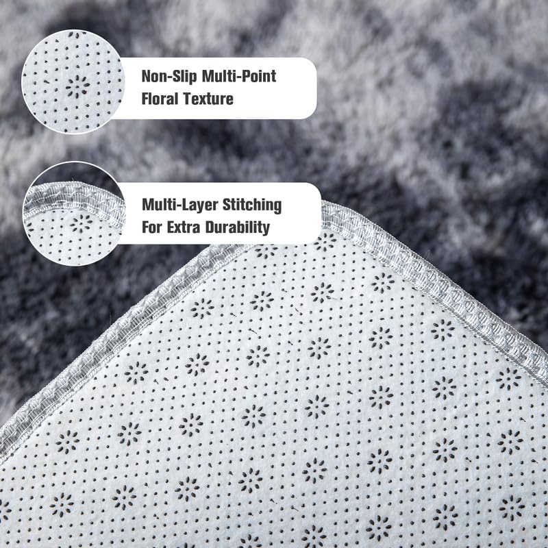 Tie-Dye Plush Carpet Living Room Room Decoration Carpet Soft Fluffy Children's Room Baby Crawling Mat Large Area Carpet