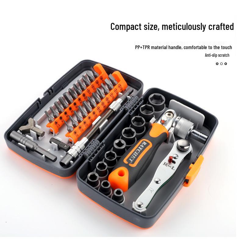 38-in-1 Multifunctional Household Ratchet and Phillips Screwdriver Set