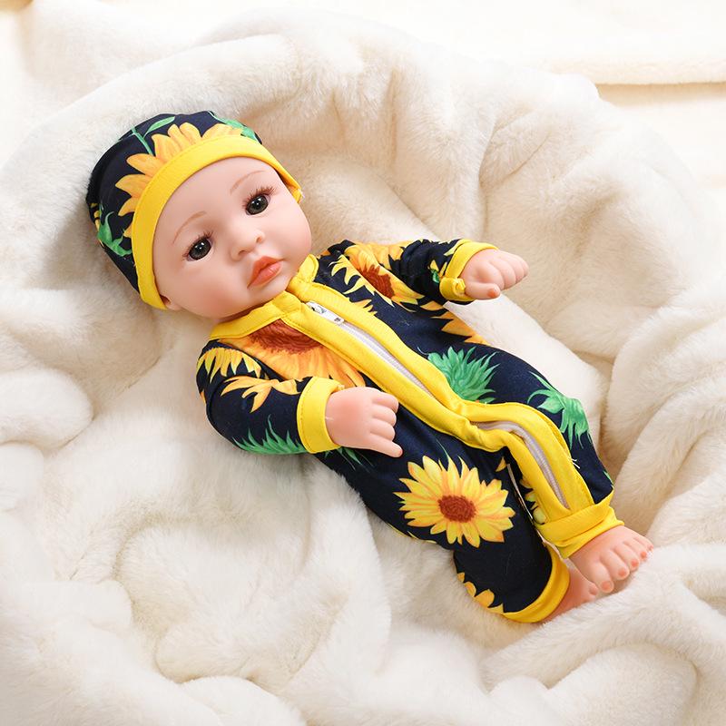 30cm Silicone Reborn Baby Doll - Soft Sleep Companion & Child Role-Playing Toy
