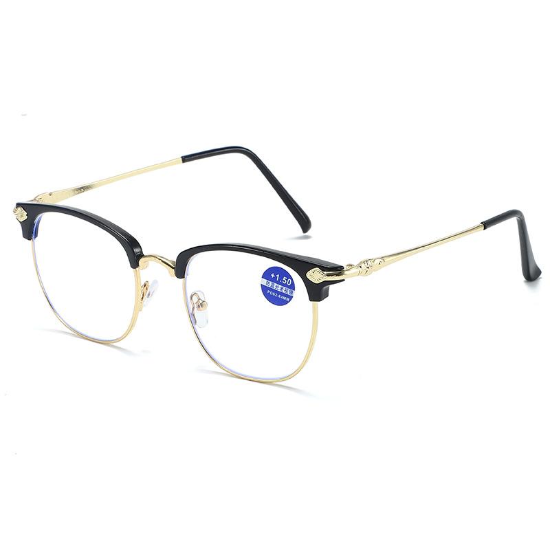 Ultra-Light Fashion High Definition Reading Glasses Anti-Blue Light High-Grade Middle-Aged And Elderly Anti-Fatigue Reading Glasses Flat Glasses Men