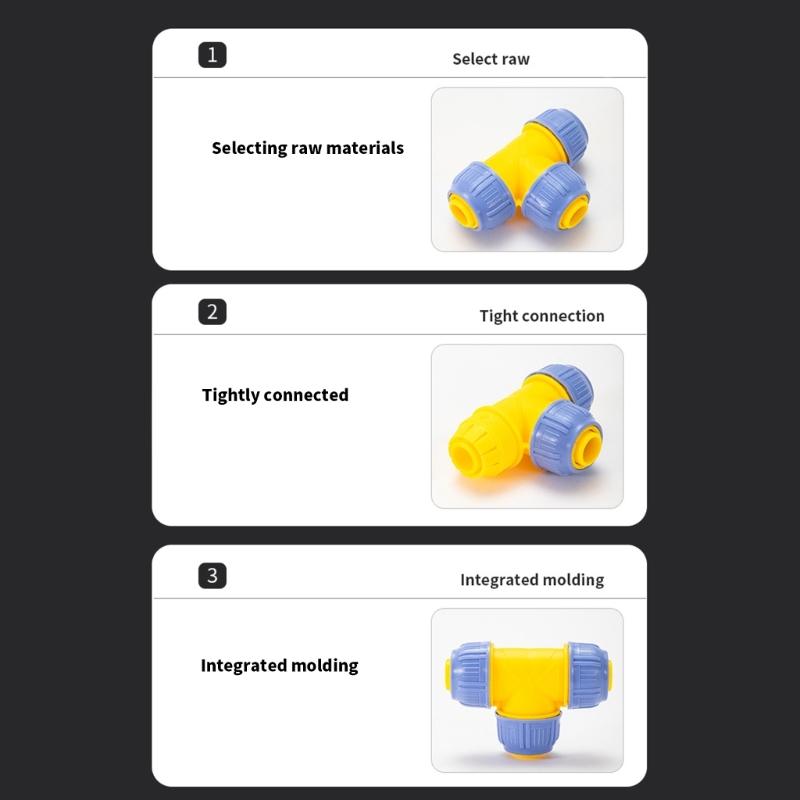 Garden Tap Water Hose Pipe Connector Quick Connects Adapter Fitting Accessories Easy Installation 20mm Pipe Joint