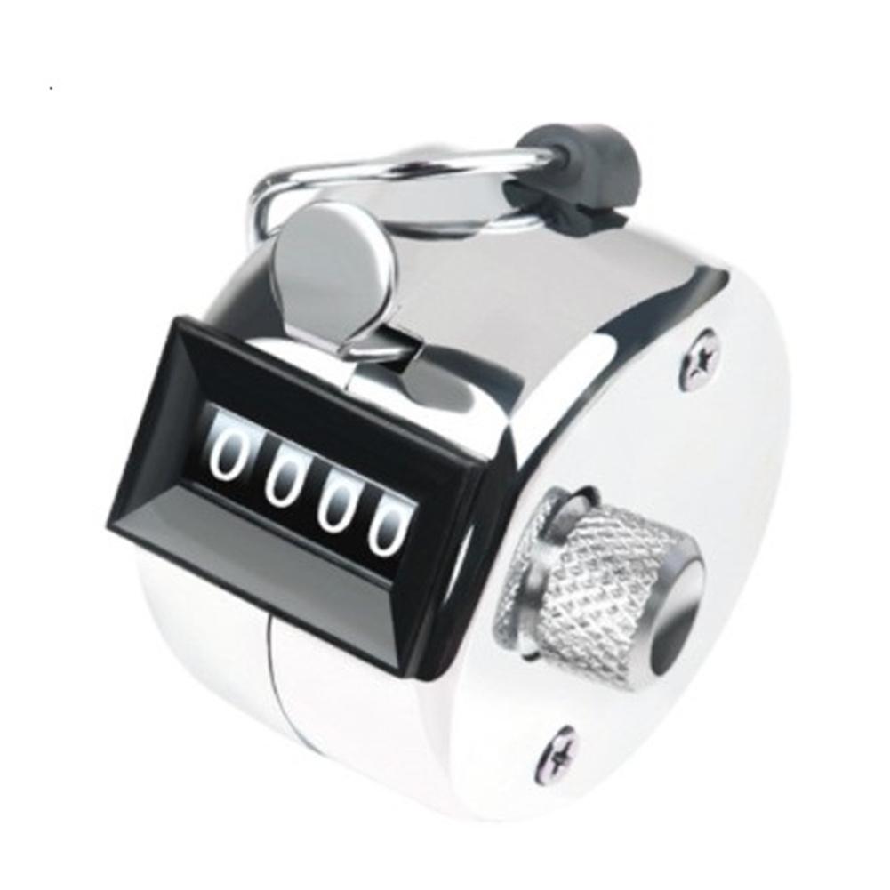 Portable 4 Digit Number Handheld Counter Mini Mechanical Digital Manual Counting