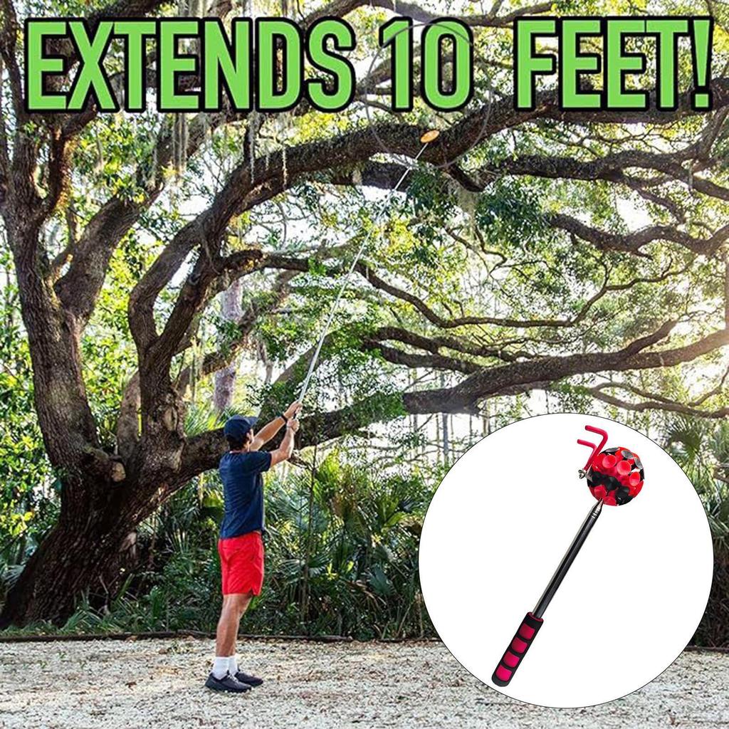 Disc Golf Retrieval Tool with Suction Cup for Easy Access To Shrubs