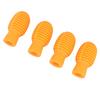 4Pcs Drumstick Silent Tip Silicone Drum Stick Dampener Mallet Mute Tip Instrument Accessory Orange