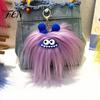 Backpacks Decorative Accessory Long Haired Plush Creature Keychain, Cartoon Plushie Bag Charm, Furry Keyring Pendant for Handbags Keys Fluffy Bags