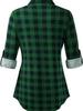 Top Rimodellante a Maniche Lunghe a Quadri Retrò da Donna Autunno/Inverno 2026