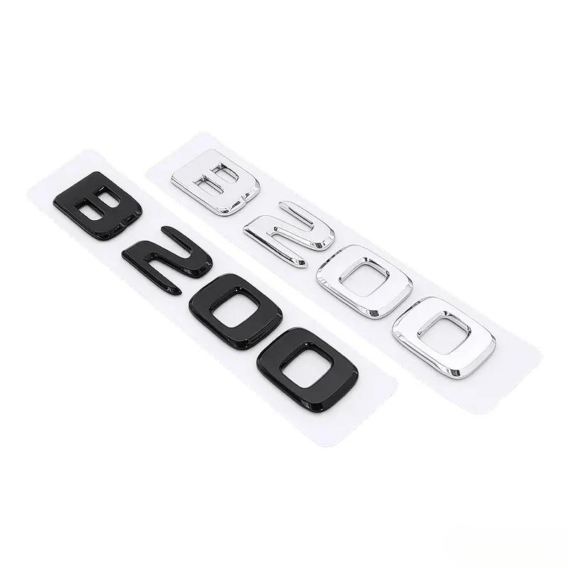 GWRA8 3D ABS Letters Decal Car Body Trunk Emblem Sticker for Mercedes Benz B180 B200 B220 B250 B260 Exterior Accessories