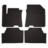 Dywaniki Samochodowe Gumowe Do: Hyundai Kona EV / Electric Crossover (2017-2023) - Czarne, Dopasowane
