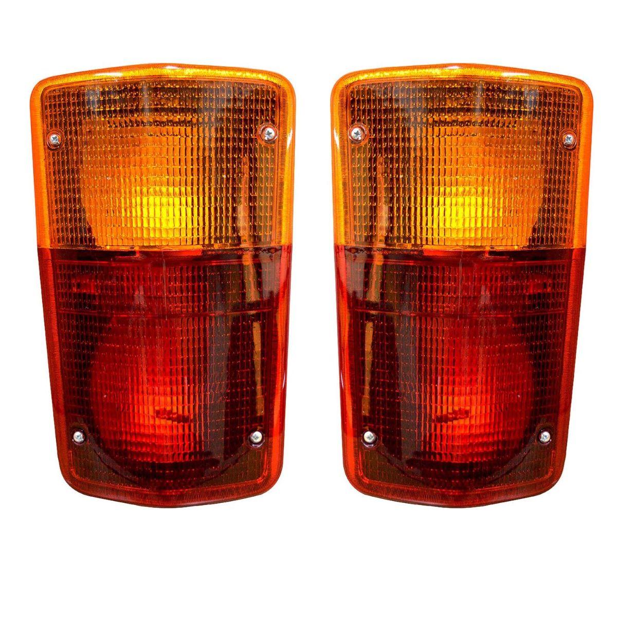 

24V Rear Tail Light Set for Mercedes Truck & Minibus – Compatible with Mercedes 508D, 608, L407 | Red/Amber Lens | 3-Function | Set of 2 (LH + RH) красный/янтарь