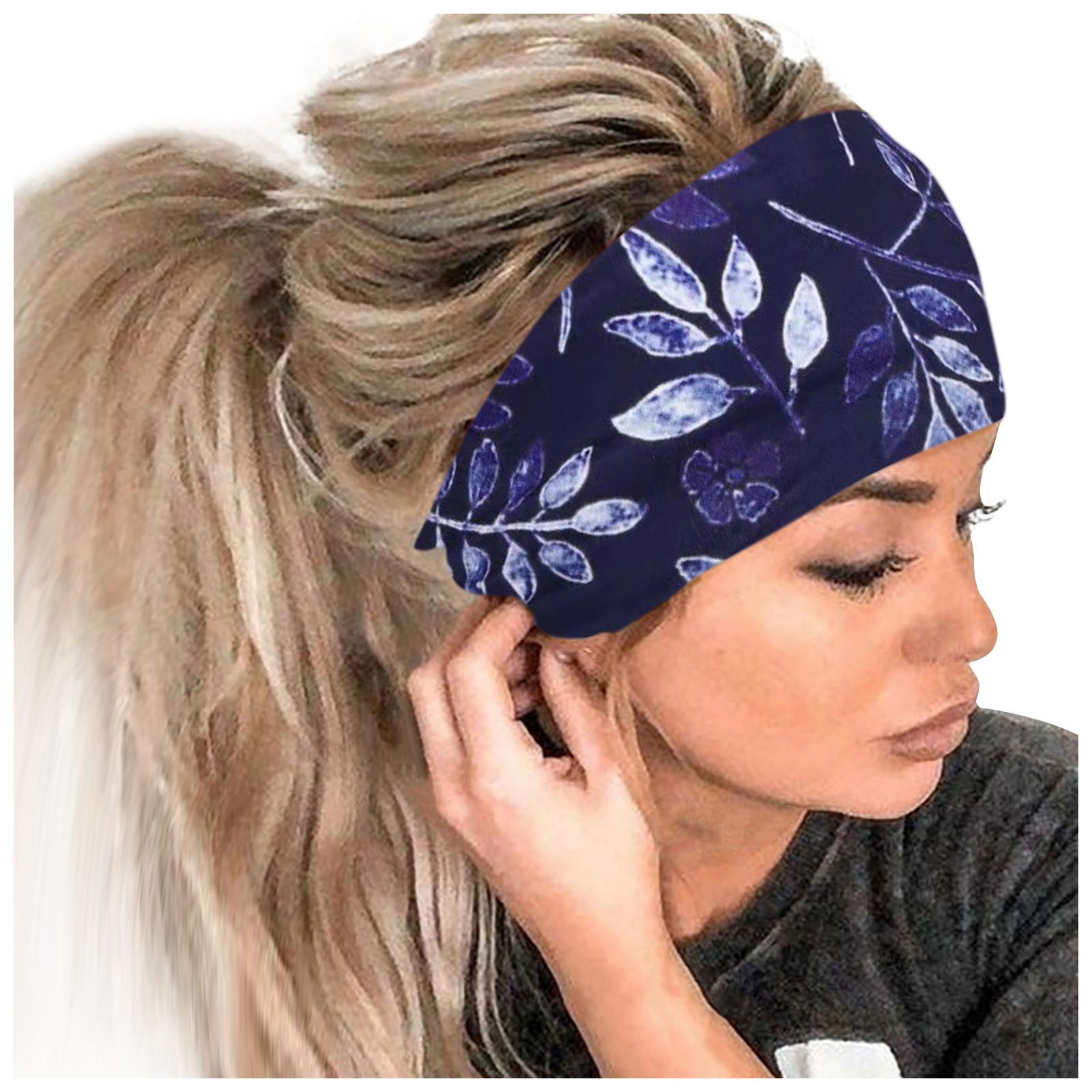 

(проектор)Женская повязка на голову с принтом, спортивная повязка для волос с широким краем, повязка на голову для йоги, мягкая повязка для волос, головной убор, повязка для волос 3