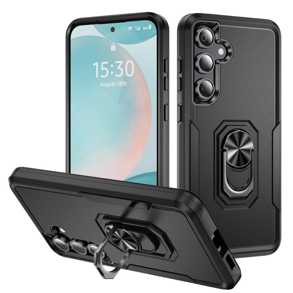 Applicable to Samsung S26Ultra Pioneer Ring A56 mobile phone case Samsung A16 contrasting color S24FE anti-drop