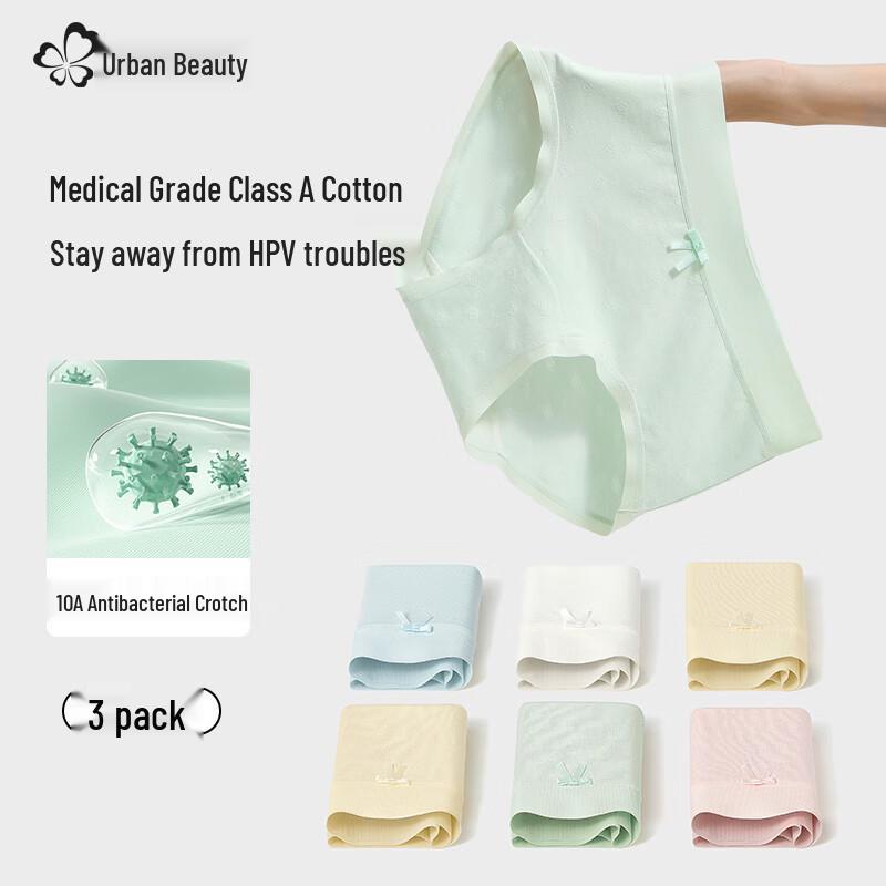 

Women s Anti-HPV Antibacterial Seamless Briefs Multi-Pack L