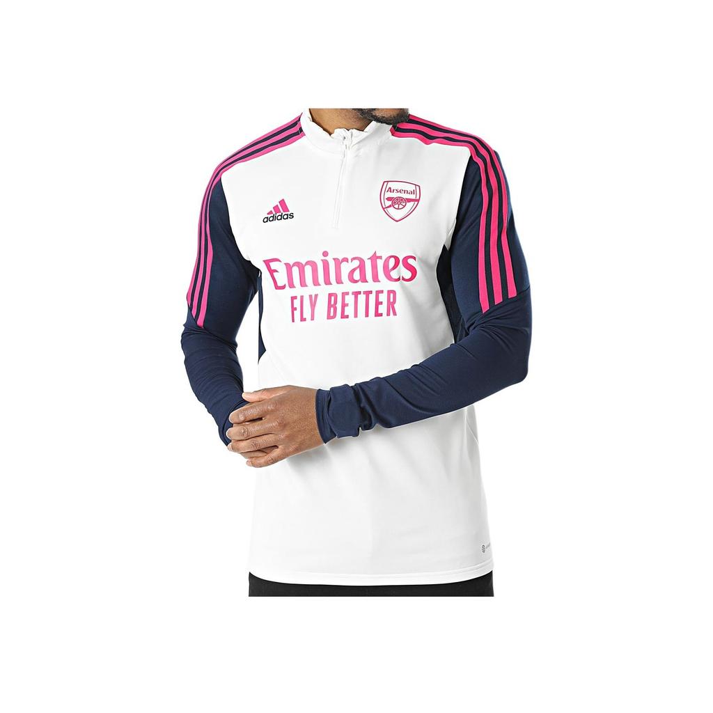 Adidas Letter Brand Logo Print Striped Retro Football Color Block Long Sleeve T-Shirt Men Tops Gray White HT4437