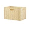 Rattan Woven Storage Basket for TV Stand, Bookcase, and Wardrobe