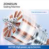 ZONESUN ZS-GLF1P Semi-Automatic Food Aluminum Foil Pouch Continuous Heating Roller Plastic Bags Sealing Machine