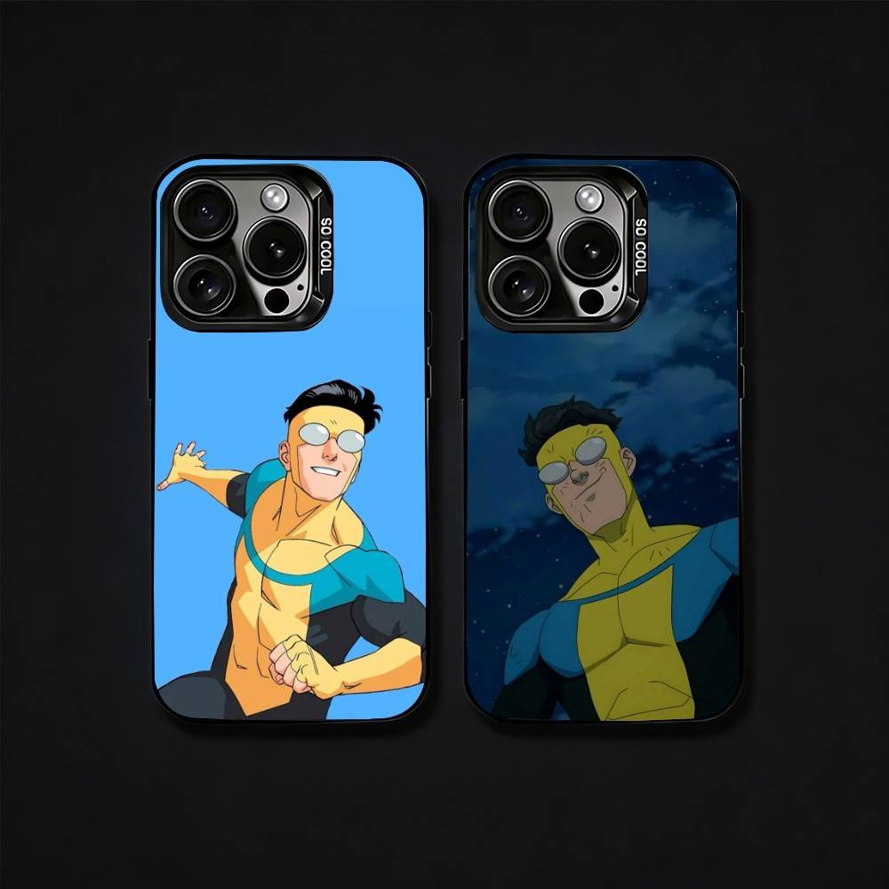 C-Cool I-InvincibleS Comic Phone Case For iPhone17, 16,15,14,13,12 Pro Max Black Candy Matte Shockproof Cover