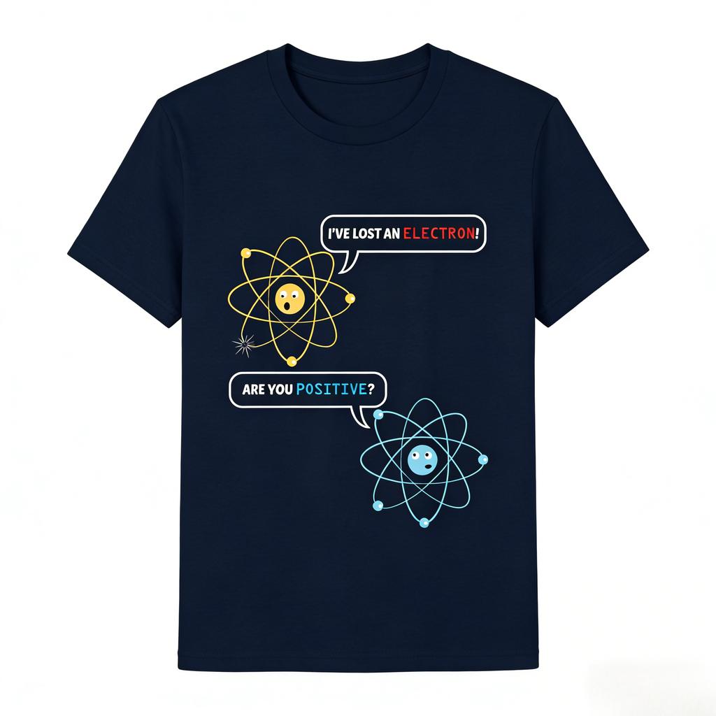 I Lost An Electron Are You Positive Chemistry Joke TShirt Women Clothing Graphic T Shirts Vintage Clothes