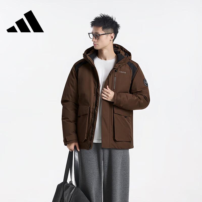 Adidas Men s Hooded Winter Parka Down Jacket 2XL