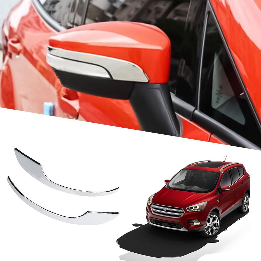 

2Pcs Car Rearview Side Mirror Anti-Scratch Trim Sticker Cover for Ford Ecosport 2013 - 2025 ABS Chrome Styling Accessories