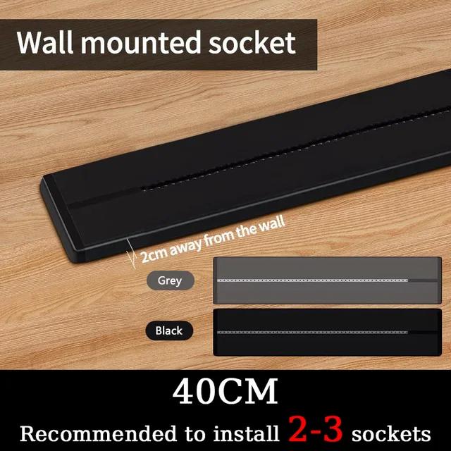 Power Rail Socket, Intelligent Household Kitchen Appliance Socket, New US UK EU FR Standard Wall Power Plug Adapter with USB