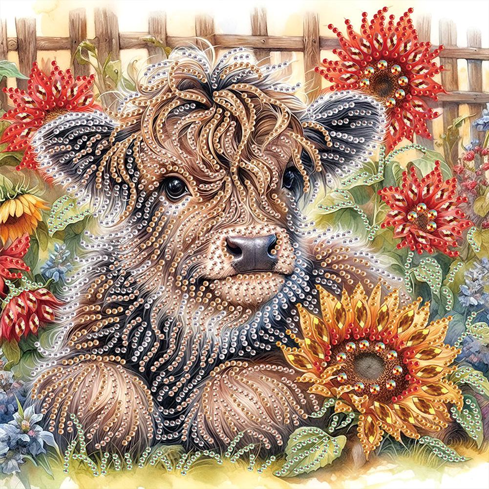 Animal 5D DIY Special Shape Crystal Partial Diamond Painting Kit Home Wall Decor