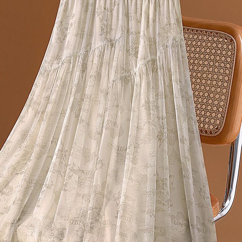 Cypresshouse Women's Printed Mid-Length Skirt