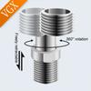 VGX Shower Extension Corner Telescopic Curved Feet 360 Degree Adjustable Shower Faucet Angled Adapter Bathroom Eccentric Screw