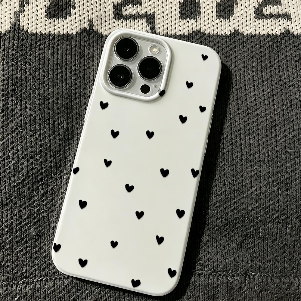 Love Pattern Soft Phone Case For Iphone 17Air 11 12 13 14 Plus 15 16 17 Pro Max Coque Phone Cover Funda
