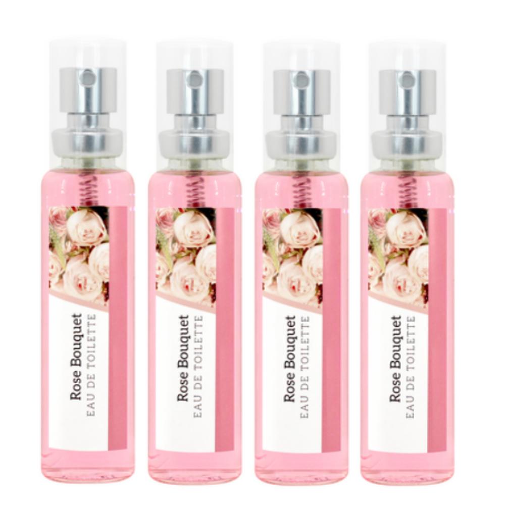 Mini Perfume : Rose Bouquet Eau De Toilette of The Herb Shop 4 X 18ml