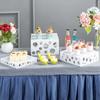 Présentoir Buffet multicouche pour rafraîchissements de l'après-midi Table de pause thé pour repas froid en acrylique Décoration de table à dessert avancée