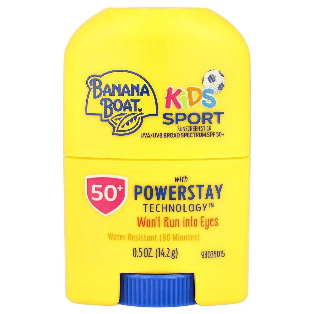 Banana Boat, Kids Sports, Sunscreen Stick, SPF50+, 14.2g(0.5oz) Boat (Banana boat)