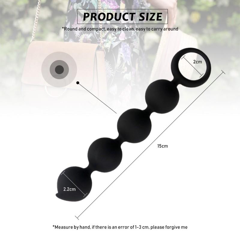 Silicone Anal Beads Butt Plug for Beginner Soft Anal Plug Balls Erotic Sex Toys for Men Women's Stopper Anus Dilator Sex Shop