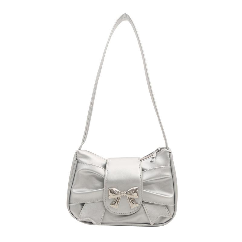 French Niche Underarm Bag Women's 2025 New Trendy Fashion Korean Version Small Square Bag Versatile Shoulder Bag Pleated Bag