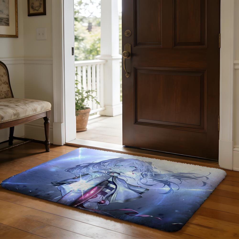Floor Mat Soft Flannel Rug Non Slip Absorbent Mat for Bathroom Bedroom Home Decor Anime F Friend Hot Cute