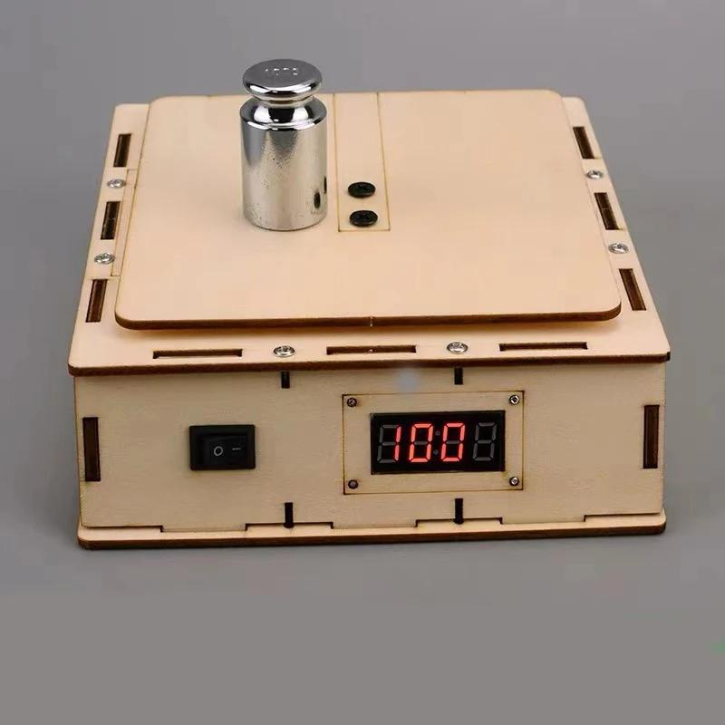Wooden Electric Digital Scale Model Kids Science Toy Technology Physics DIY Bricks Kit Learning Toys for Children
