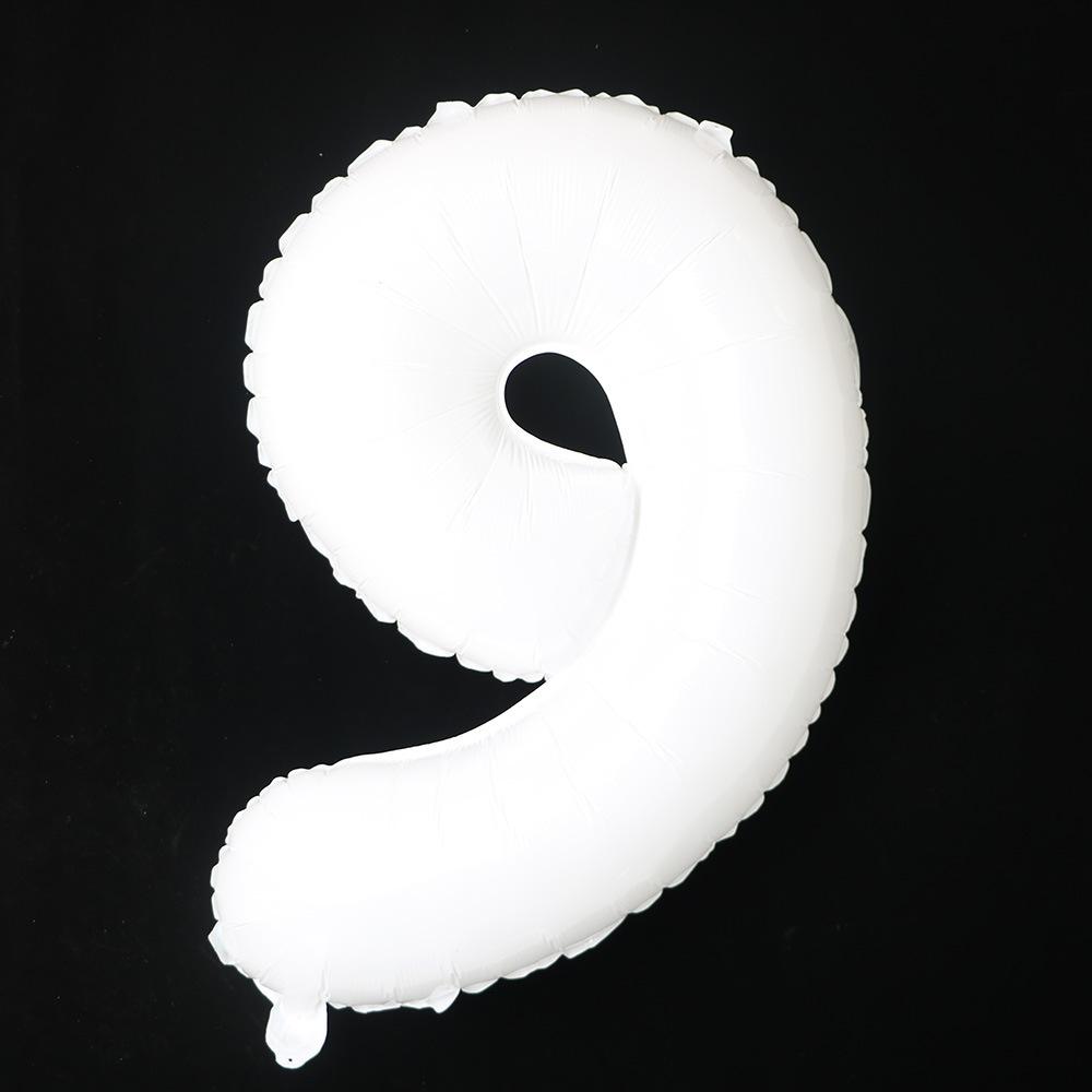 

32 Inch Digital Aluminum Film Balloon, Medium Digital Gold Silver Red Black Gradual Change Color Birthday Decoration Wedding Party Balloon 32 inch white digital 9