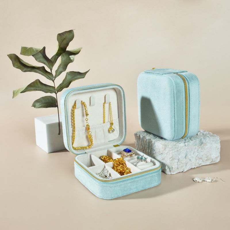 INS Runde Mini Reise Schmuck Geschenkbox: Kompaktes Ringaufbewahrungsetui
