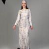 European & American Floral Cinched Waist Summer Dress with Camisole