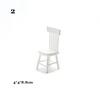 High Quality 1/11 Dollhouse Miniature Doll House Decoration Simulation Chair Table Furniture Toys Wooden Table