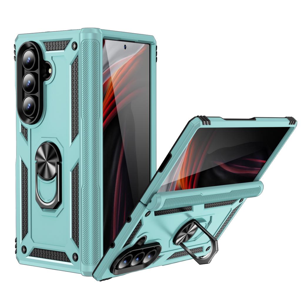 Convient pour Samsung Z Fold7 Étui de téléphone portable à écran pliant Sergent Anti-chute 6 5 4 3 Étui de protection à support magnétique pour voiture