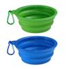 350ML Folding Silicone Dog Bowl Outfit Portable Travel Bowl For Dog Feeder Utensils Pet Accessories