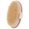 Wet Dry Skin Body Brush Natural Pig Bristles Dry Skin Exfoliating Body Massage Cleaning SPA Tool For Cellulite Lymphatic Drainag