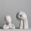 Nordic Simplified Geometric Abstract Figure Statue Creative Ceramic Crafts Modern Art Home Decoration Desktop Bookshelf Ornament