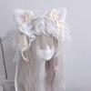 Katzenohr-Haarbänder Mädchen-Haarbänder Lolita Cosplay Accessoires Y2K Accessoires Haar-Accessoires Spitze Schleife Japanischer Stil Haarreif