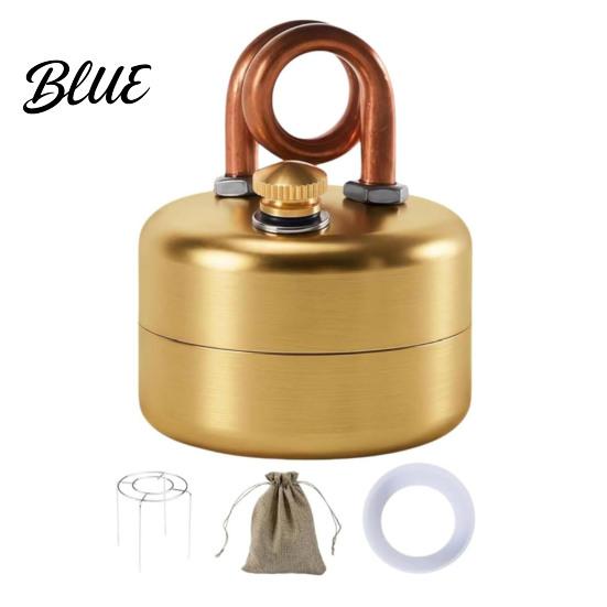 Lightweight Hiking Stove 1 Set Portable Camping with Stand Storage Bag Stainless Steel Heater Burner Mini Liquid Fuel Furnace for Outdoor