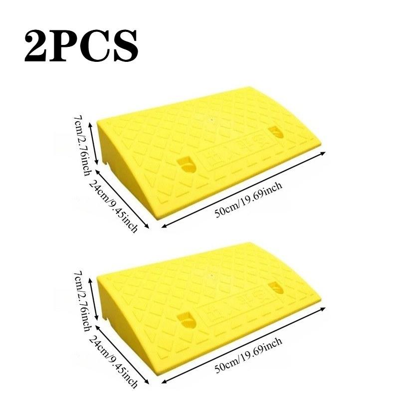 Durable Portable Threshold Ramp 3–10cm Height, Anti-Slip Surface for Car, Motorcycle, Wheelchair, Pets, Doorstep, Curb Access