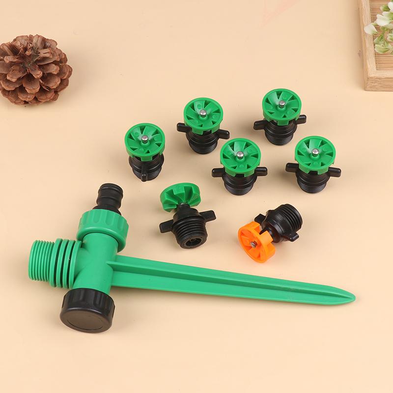 360 Degree Rotating Irrigation Nozzle Turning Sprinkler Garden Lawn Irrigation 1/2 Inch Male Thread Automatic Rotating Nozzle